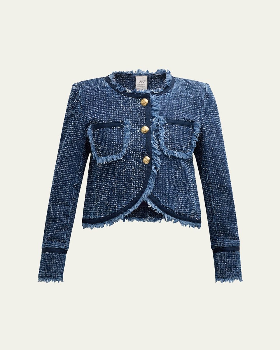 Boucle Denim Zanda Jacket